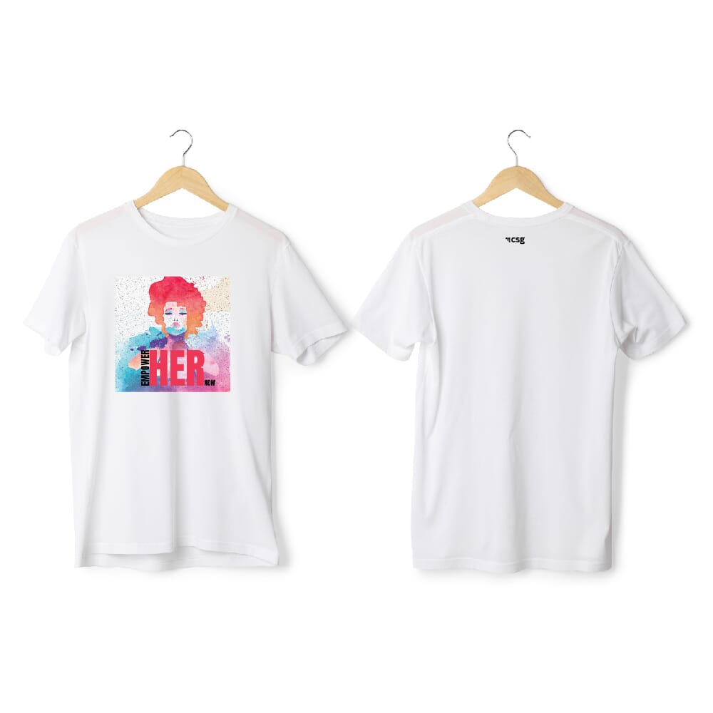 Greys & Blues Bold Pima Round Neck T-Shirt- White